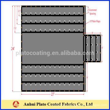 heavy duty truck tarps cover with brass grommets or eyelets and D rings